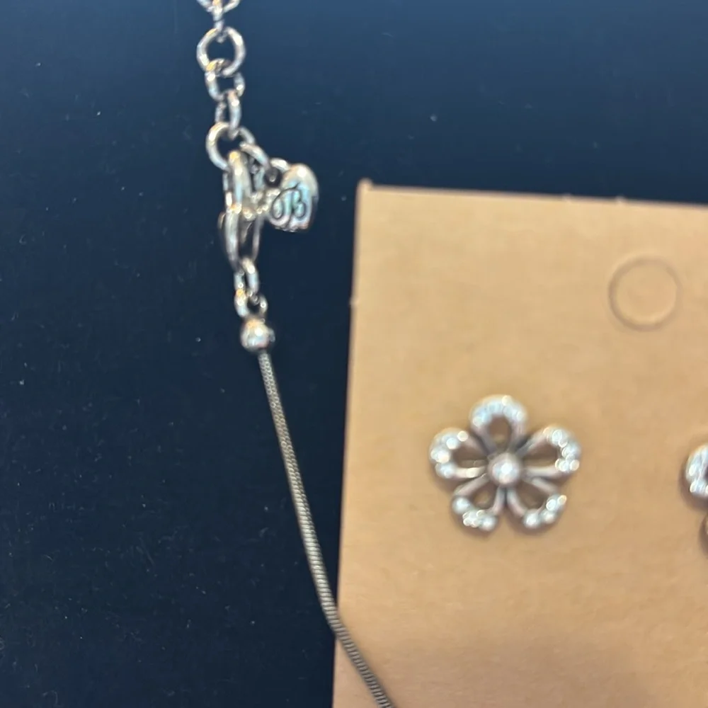 RETIRED BRIGHTON FLORAL REVERSIBLE NECKLACE SET - Picture 2 of 4